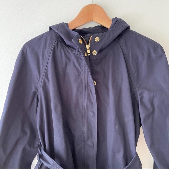 J. Crew Matinee Hooded Trench Coat Style 36326 Size 10 - Picture 6 of 14